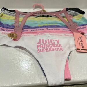 NWT Juicy Couture (7) Pack Bikini Thongs for the Juicy Thong Superstar.